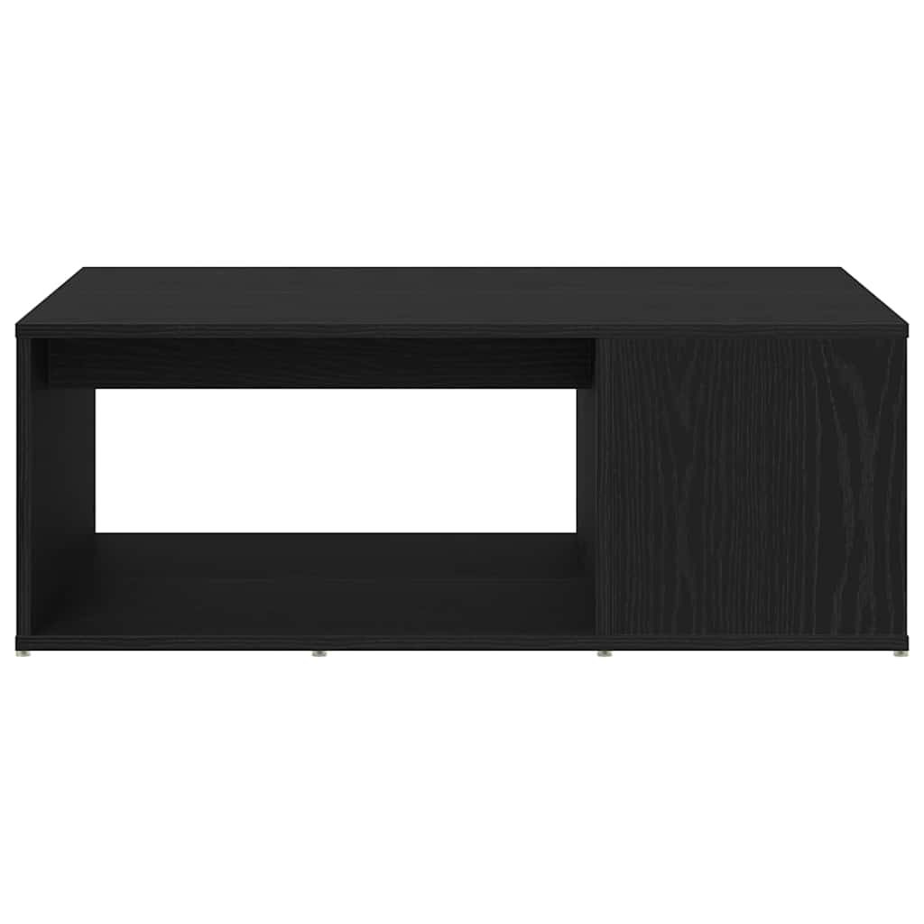 Salontafel Zwart Eiken 90 x 67 x 33 cm Bewerkt hout is nu te koop bij PeponiXL, paradijselijk wonen!