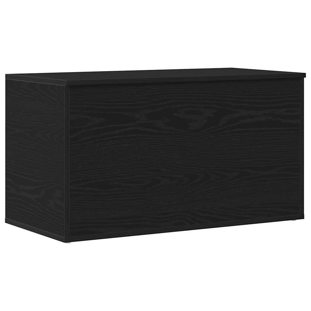 Opslagdoos met opslag Zwart Eiken 84 x 42 x 46 cm Bewerkt hout is nu te koop bij PeponiXL, paradijselijk wonen!