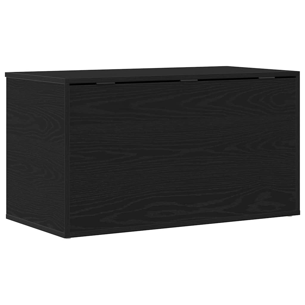 Opslagdoos met opslag Zwart Eiken 84 x 42 x 46 cm Bewerkt hout is nu te koop bij PeponiXL, paradijselijk wonen!