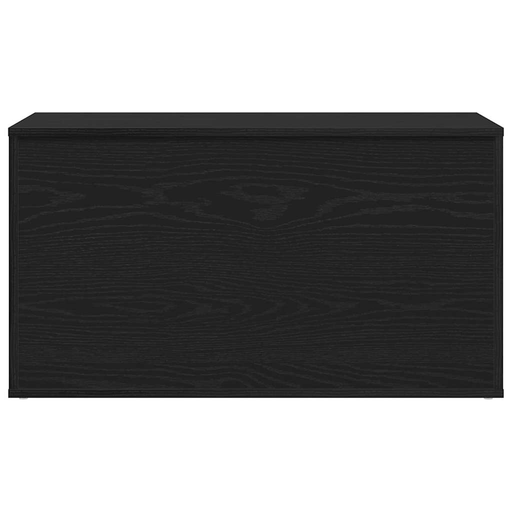 Opslagdoos met opslag Zwart Eiken 84 x 42 x 46 cm Bewerkt hout is nu te koop bij PeponiXL, paradijselijk wonen!