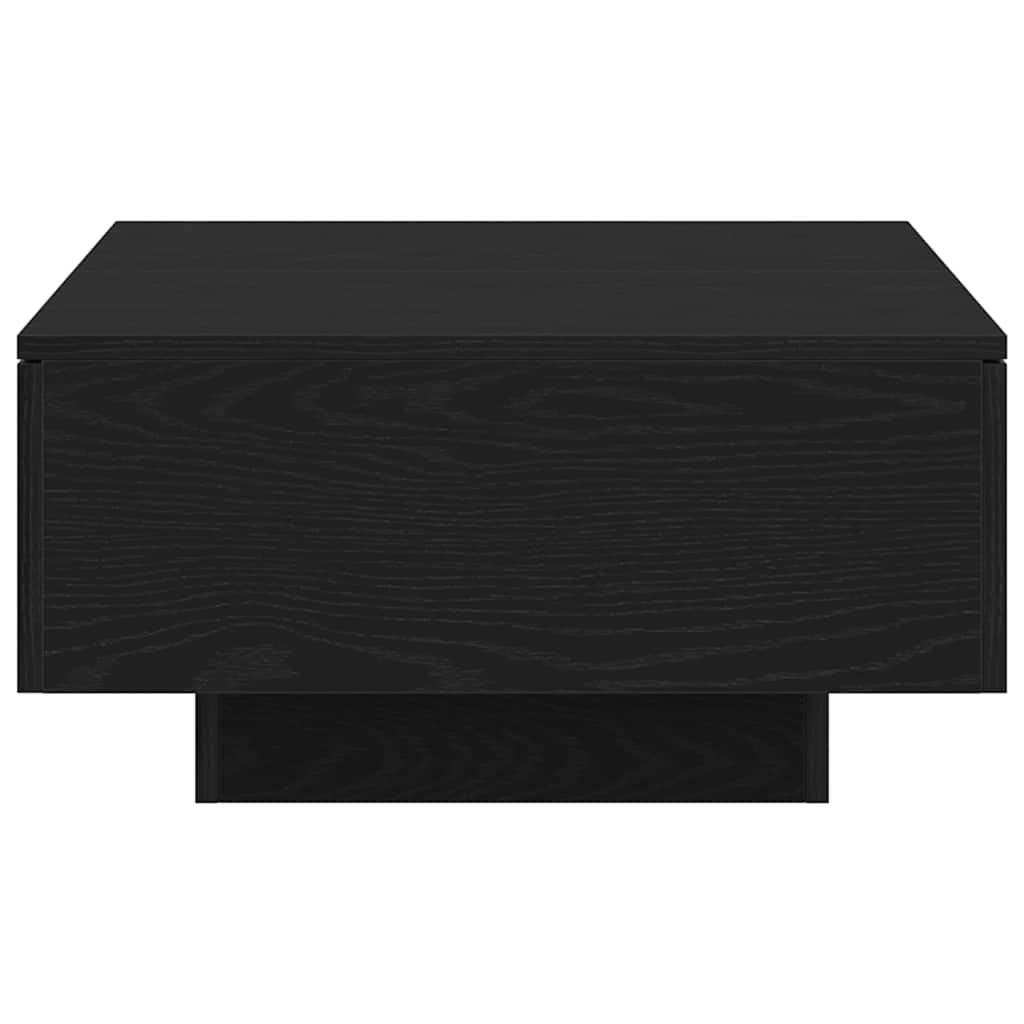 Salontafel Zwart Eiken 90 x 60 x 31 cm Bewerkt hout is nu te koop bij PeponiXL, paradijselijk wonen!