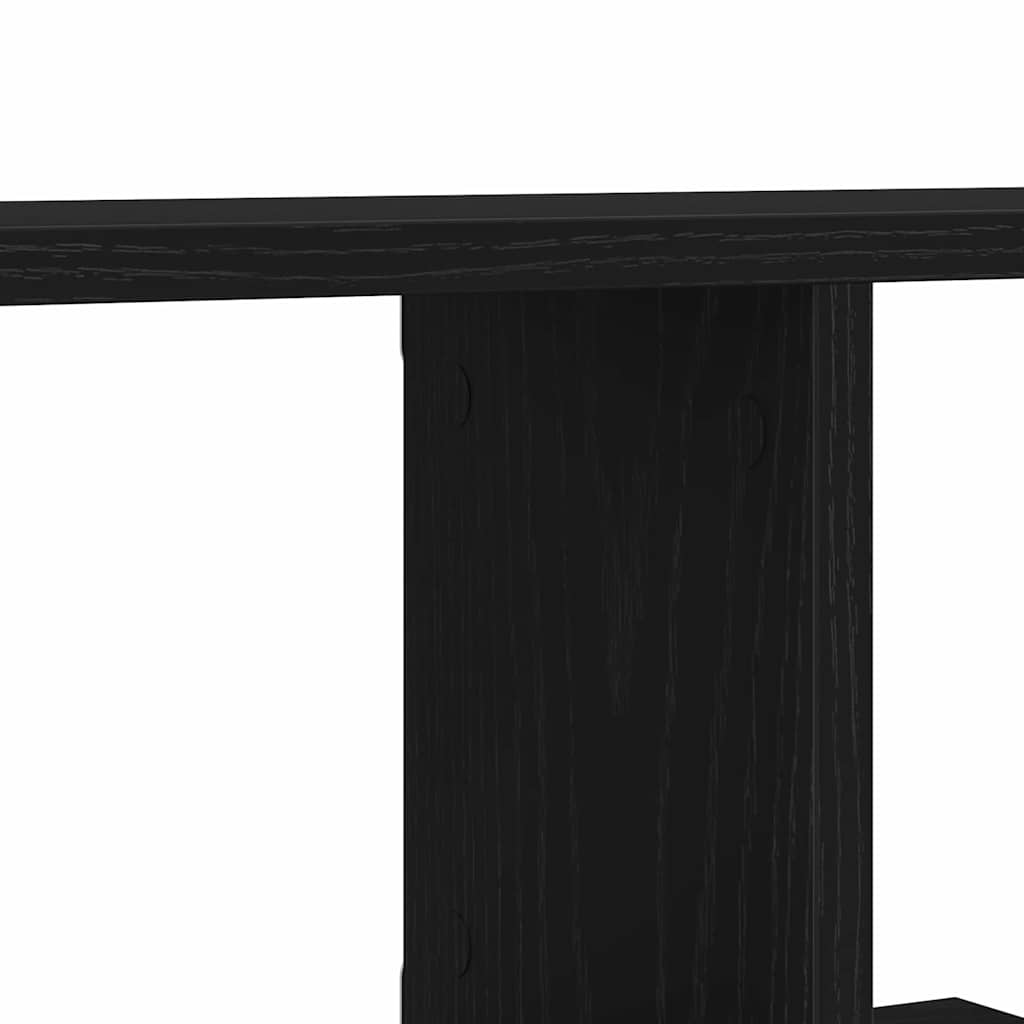Wandgemonteerde TV Plank met plank Zwart Eiken 125 x 18 x 23 cm is nu te koop bij PeponiXL, paradijselijk wonen!