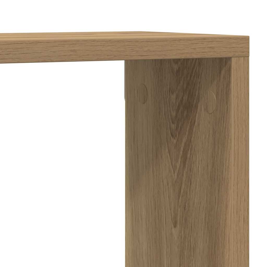 Wandschappen met plank 2 pcs Ambachtelijk eiken 80 x 15 x 26 cm is nu te koop bij PeponiXL, paradijselijk wonen!