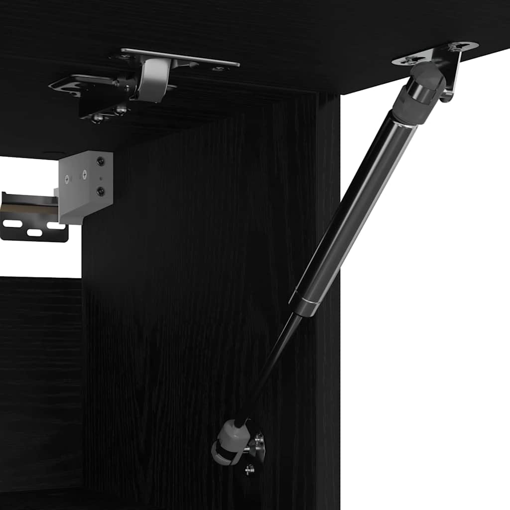 Kledingkast Zwart Eiken 100 x 32,5 x 35 cm Bewerkt hout is nu te koop bij PeponiXL, paradijselijk wonen!