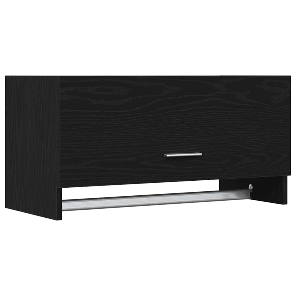 Kledingkast met lade Zwart Eiken 70 x 32,5 x 35 cm Bewerkt hout is nu te koop bij PeponiXL, paradijselijk wonen!