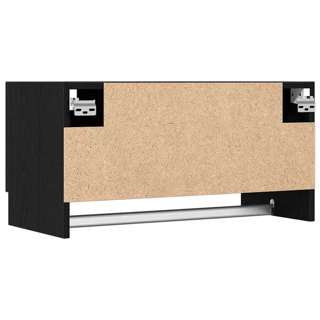 Kledingkast met lade Zwart Eiken 70 x 32,5 x 35 cm Bewerkt hout is nu te koop bij PeponiXL, paradijselijk wonen!