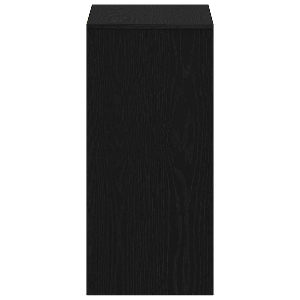 Bureau met plank Zwart Eiken 102,5 x 35 x 75 cm Bewerkt hout is nu te koop bij PeponiXL, paradijselijk wonen!