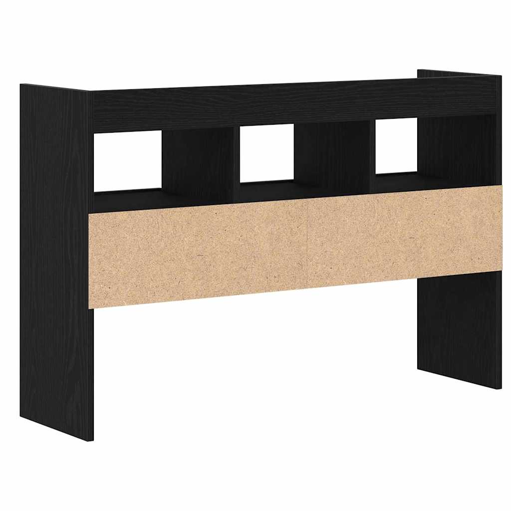 Dressoir met lade Zwart Eiken 105 x 30 x 70 cm Bewerkt hout is nu te koop bij PeponiXL, paradijselijk wonen!