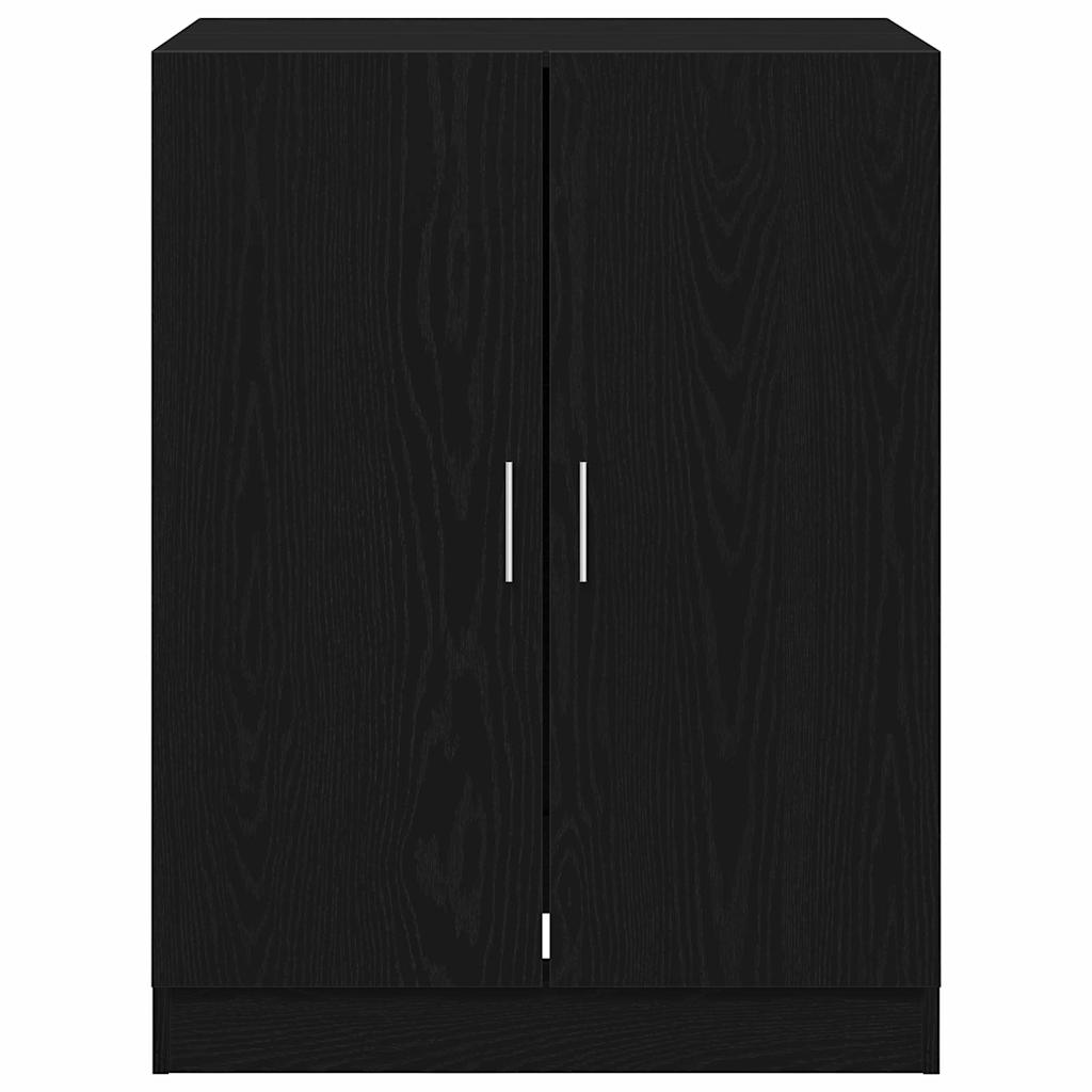 Wasmachinekast Zwart Eiken 70,5 x 71,5 x 91,5 cm Bewerkt hout is nu te koop bij PeponiXL, paradijselijk wonen!