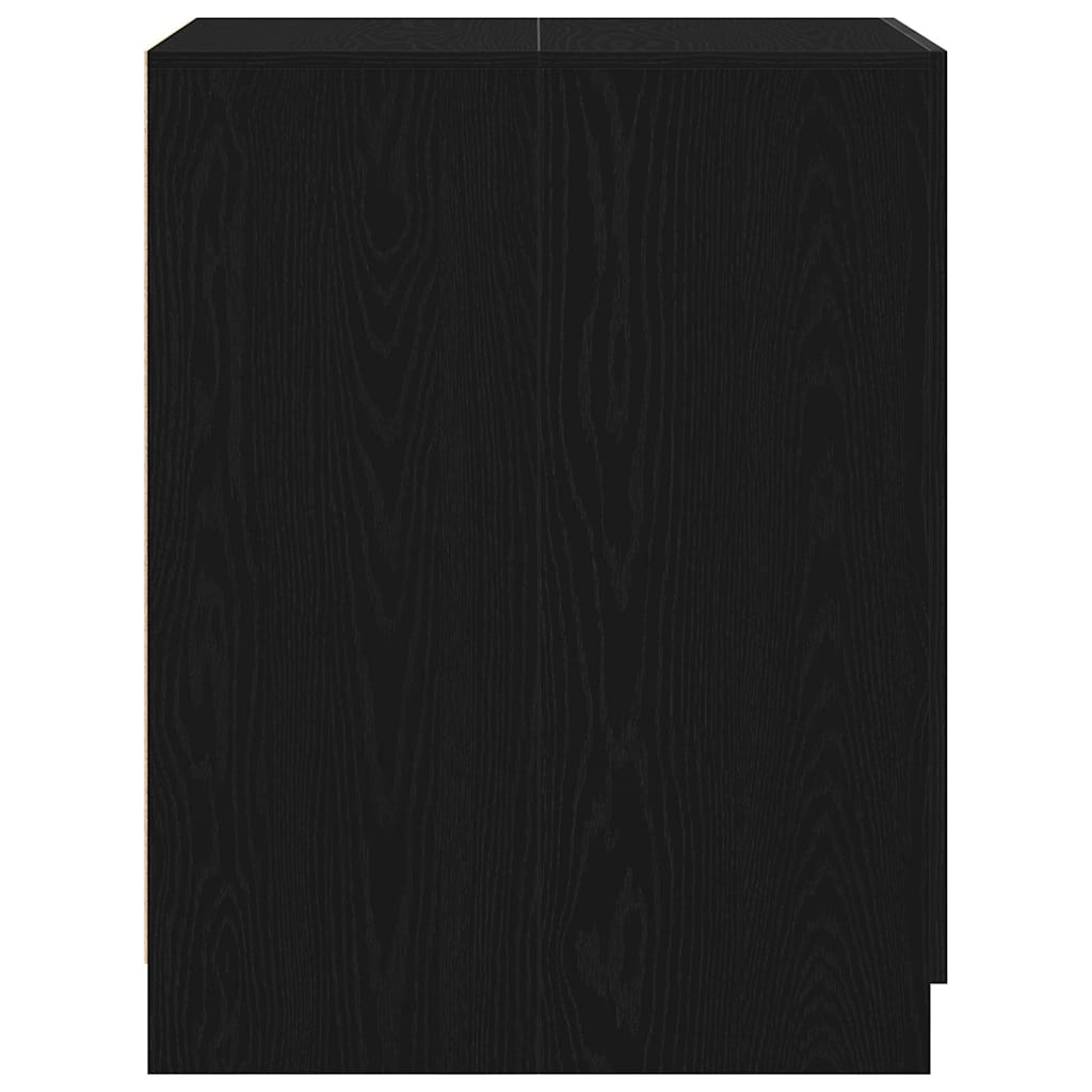 Wasmachinekast Zwart Eiken 70,5 x 71,5 x 91,5 cm Bewerkt hout is nu te koop bij PeponiXL, paradijselijk wonen!