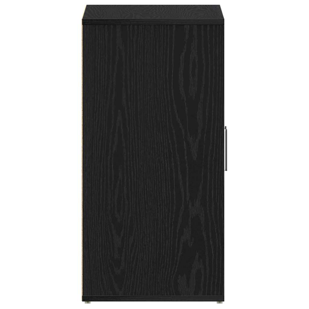 Schoenenkast met plank Zwart Eiken 60 x 35 x 70 cm Bewerkt hout is nu te koop bij PeponiXL, paradijselijk wonen!