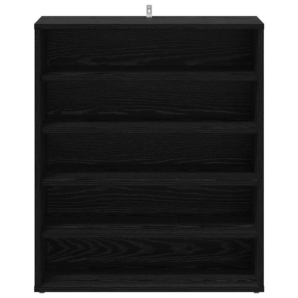 Schoenenkast met plank Zwart Eiken 60 x 35 x 70 cm Bewerkt hout is nu te koop bij PeponiXL, paradijselijk wonen!
