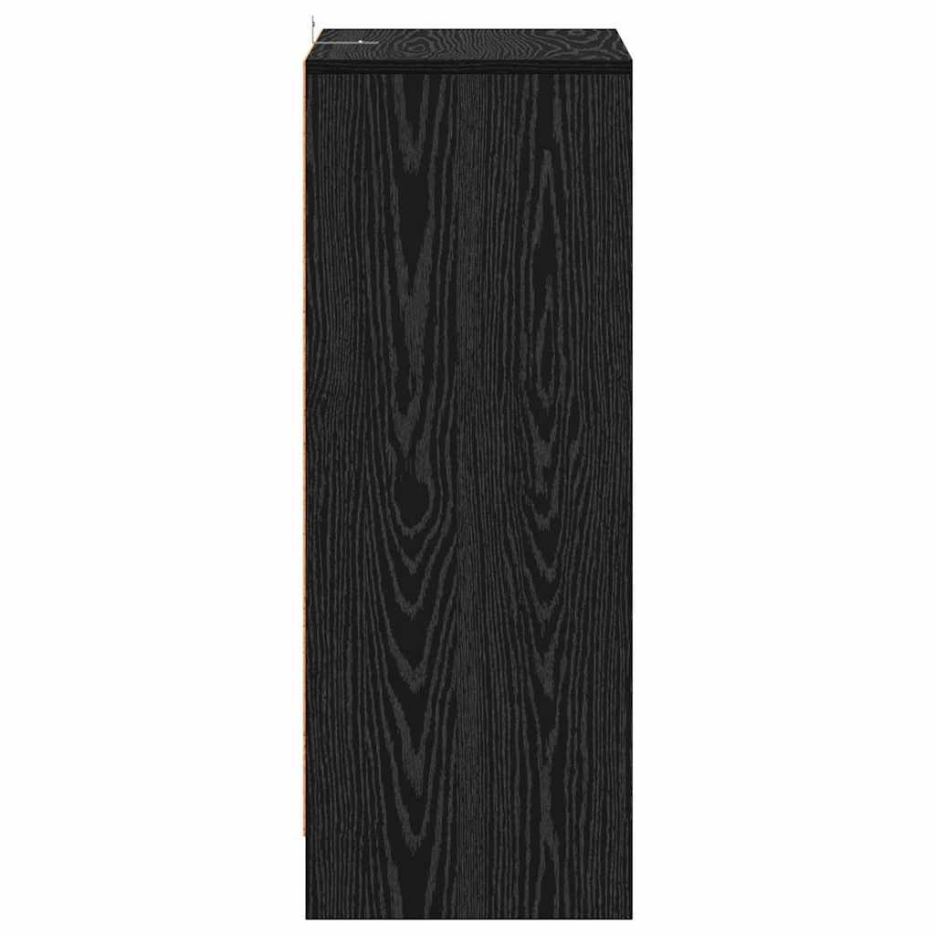 Schoenenkast met plank Zwart Eiken 60 x 35 x 92 cm Bewerkt hout is nu te koop bij PeponiXL, paradijselijk wonen!