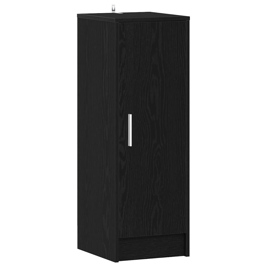 Schoenenkast met plank Zwart Eiken 32 x 35 x 92 cm Bewerkt hout is nu te koop bij PeponiXL, paradijselijk wonen!