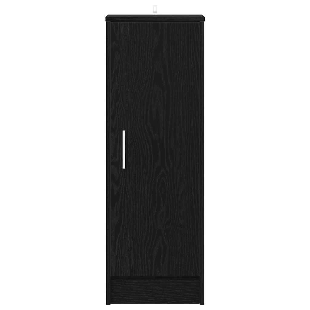 Schoenenkast met plank Zwart Eiken 32 x 35 x 92 cm Bewerkt hout is nu te koop bij PeponiXL, paradijselijk wonen!