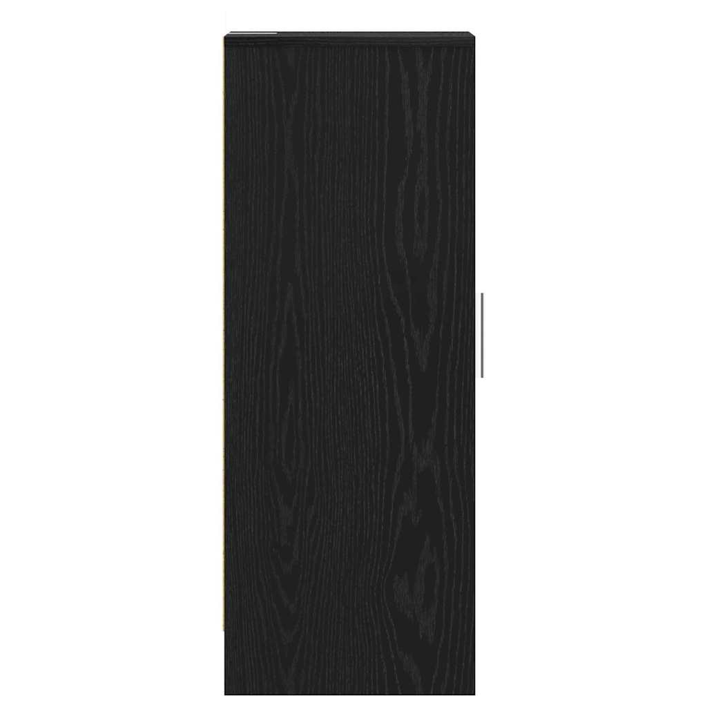 Schoenenkast met plank Zwart Eiken 32 x 35 x 92 cm Bewerkt hout is nu te koop bij PeponiXL, paradijselijk wonen!