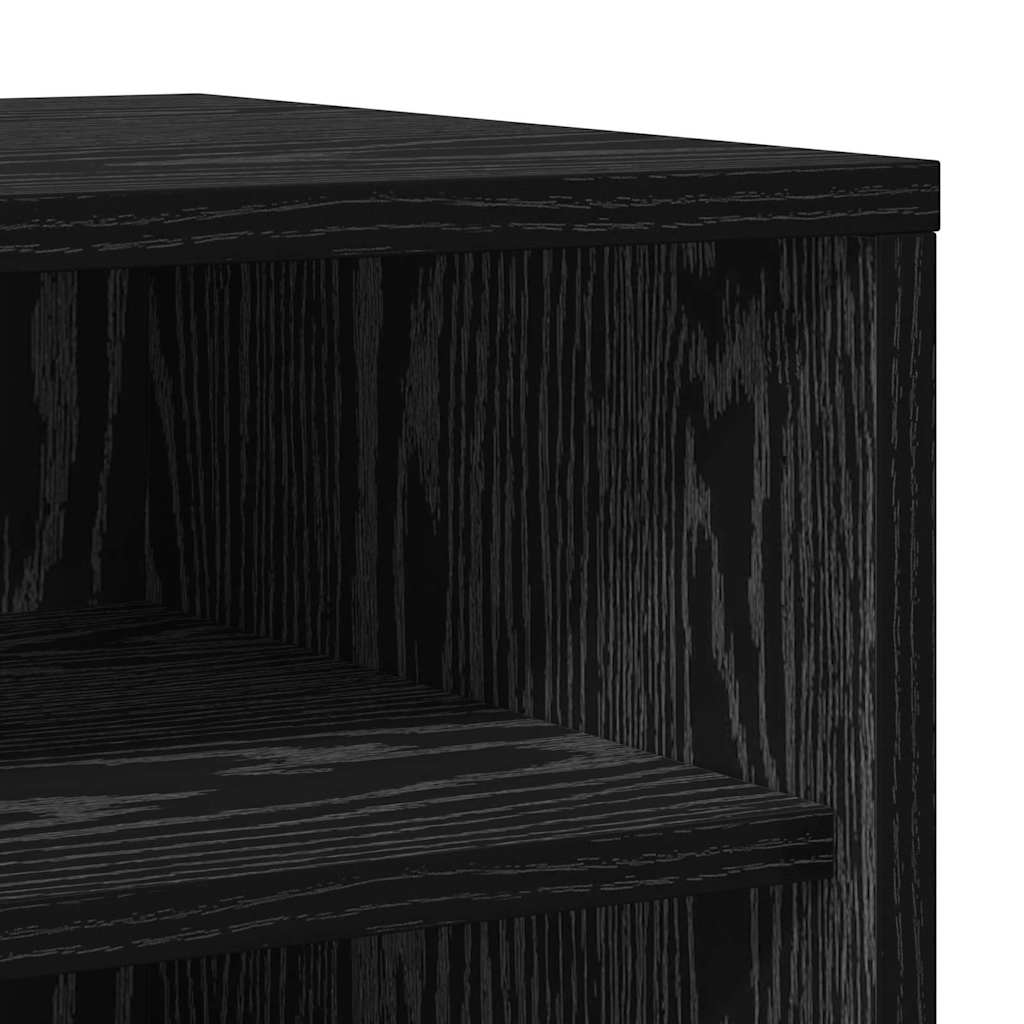 Schoenenkast met plank Zwart Eiken 32 x 35 x 70 cm Bewerkt hout is nu te koop bij PeponiXL, paradijselijk wonen!