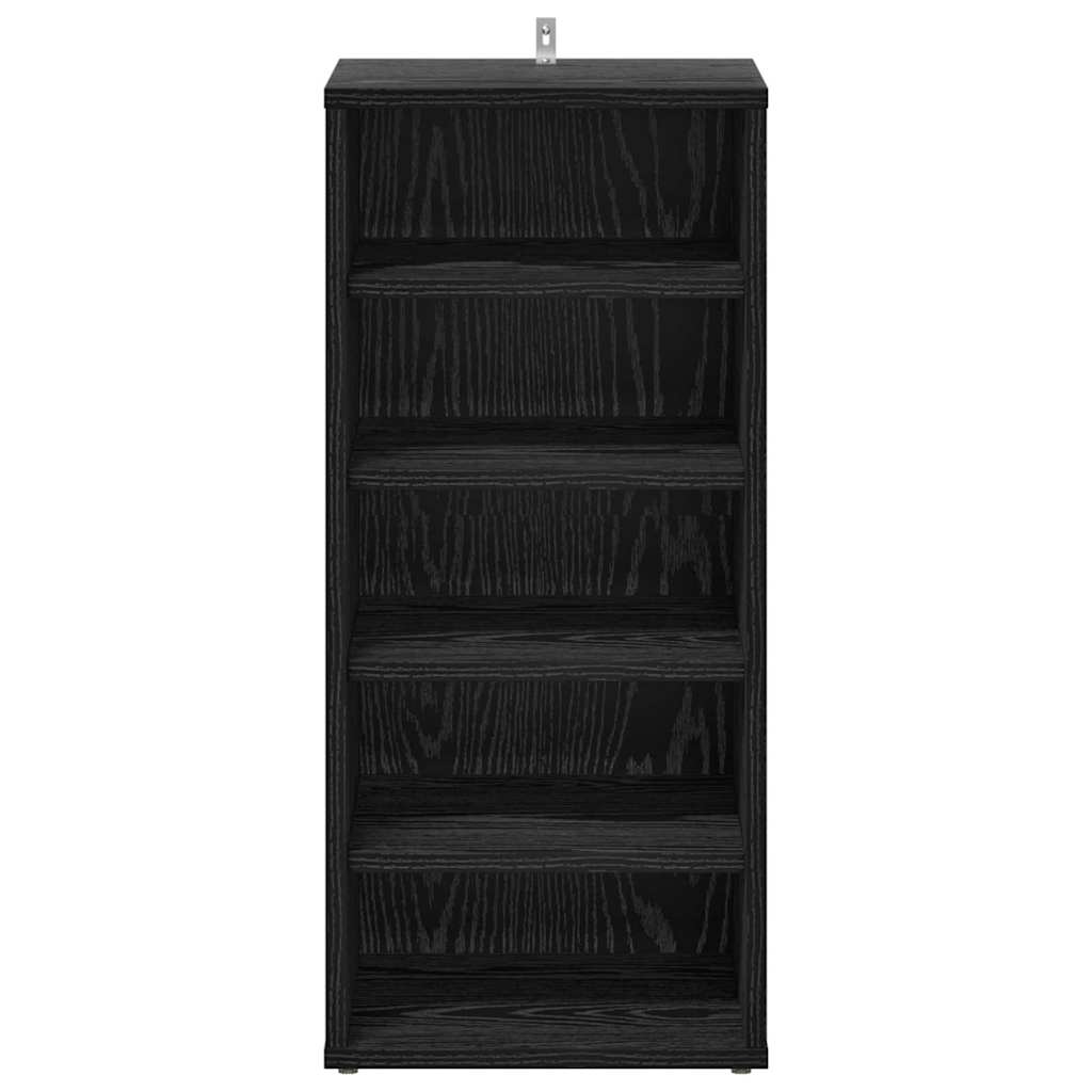Schoenenkast 2 pcs Zwart Eiken 32 x 35 x 70 cm Bewerkt hout is nu te koop bij PeponiXL, paradijselijk wonen!