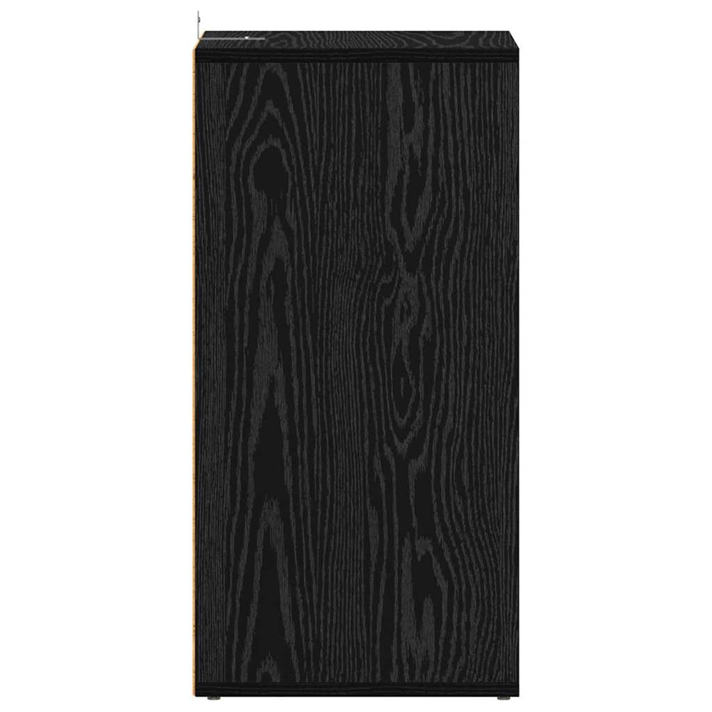 Schoenenkast 2 pcs Zwart Eiken 32 x 35 x 70 cm Bewerkt hout is nu te koop bij PeponiXL, paradijselijk wonen!