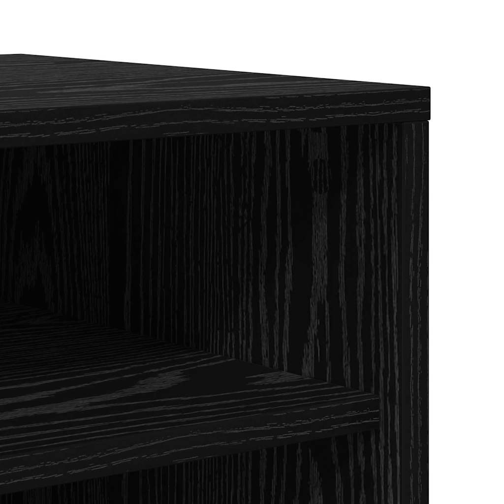 Schoenenkast met plank Zwart Eiken 32 x 35 x 90 cm Bewerkt hout is nu te koop bij PeponiXL, paradijselijk wonen!
