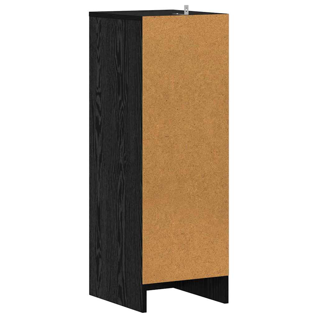 Schoenenkast met plank Zwart Eiken 32 x 35 x 90 cm Bewerkt hout is nu te koop bij PeponiXL, paradijselijk wonen!