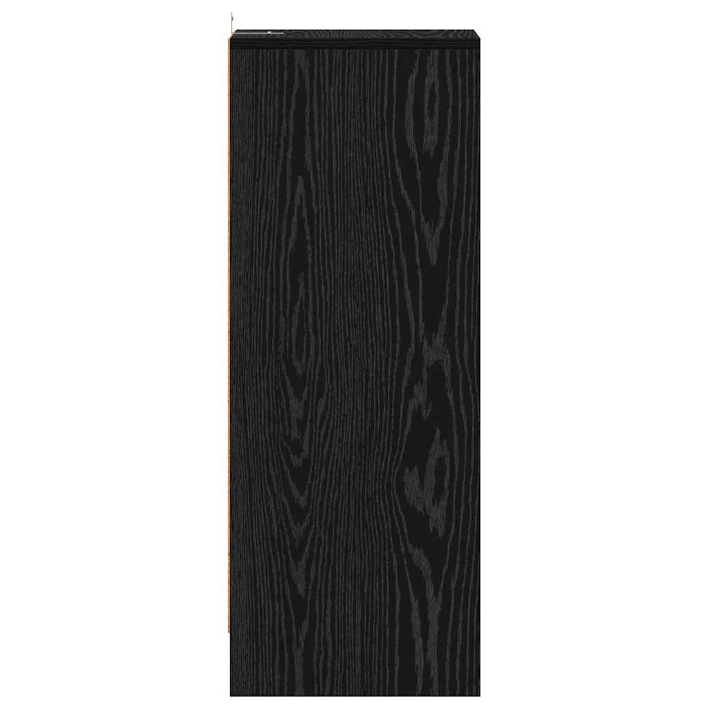 Schoenenkast met plank Zwart Eiken 32 x 35 x 90 cm Bewerkt hout is nu te koop bij PeponiXL, paradijselijk wonen!