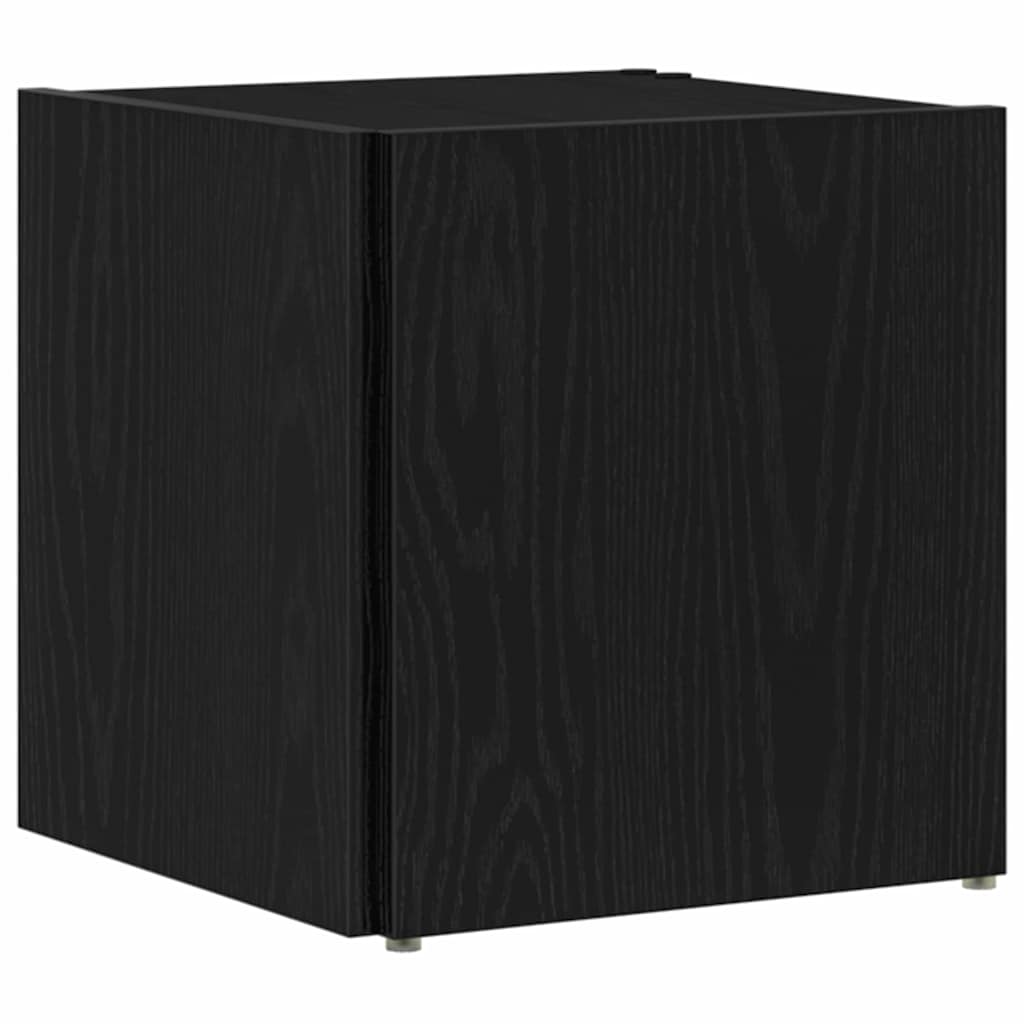 Hoekplanken Zwart Eiken 33 x 33 x 34,5 cm Bewerkt hout is nu te koop bij PeponiXL, paradijselijk wonen!