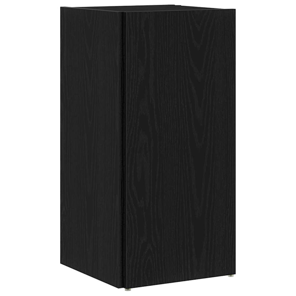 Hoekplanken Zwart Eiken 33 x 33 x 67 cm Bewerkt hout is nu te koop bij PeponiXL, paradijselijk wonen!
