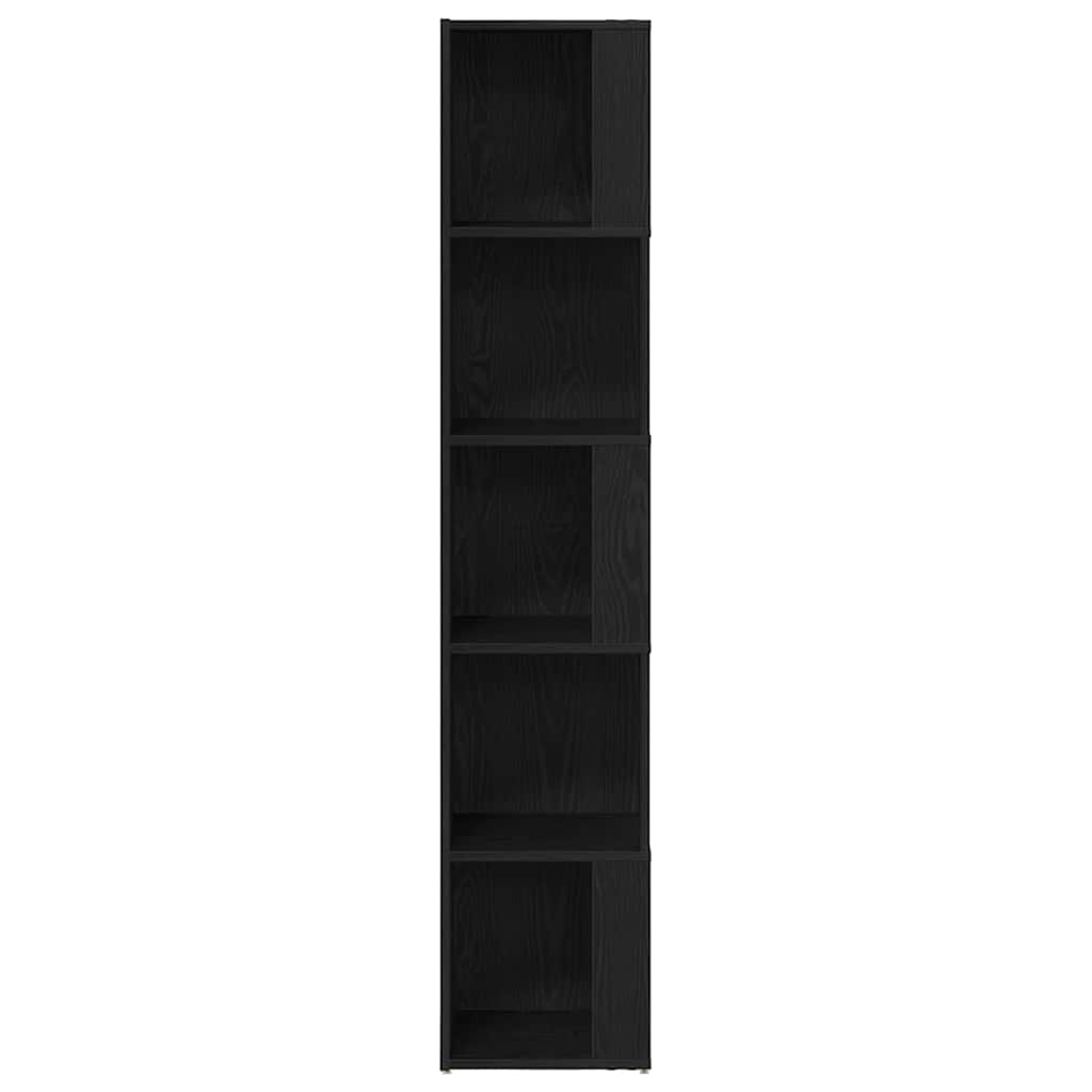 Hoekplanken Zwart Eiken 33 x 33 x 164,5 cm Bewerkt hout is nu te koop bij PeponiXL, paradijselijk wonen!