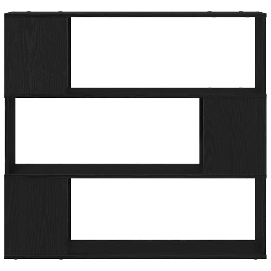 Tv-meubelset Zwart Eiken 100 x 24 x 94 cm Bewerkt hout is nu te koop bij PeponiXL, paradijselijk wonen!
