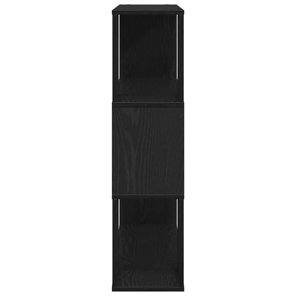 Tv-meubelset Zwart Eiken 100 x 24 x 94 cm Bewerkt hout is nu te koop bij PeponiXL, paradijselijk wonen!