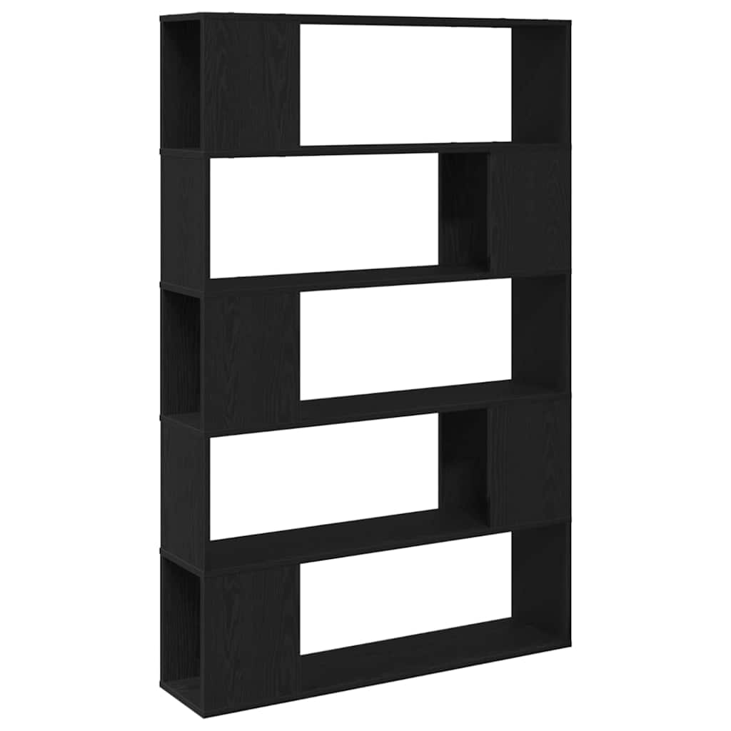 Tv-meubelset Zwart Eiken 100 x 24 x 155 cm Bewerkt hout is nu te koop bij PeponiXL, paradijselijk wonen!