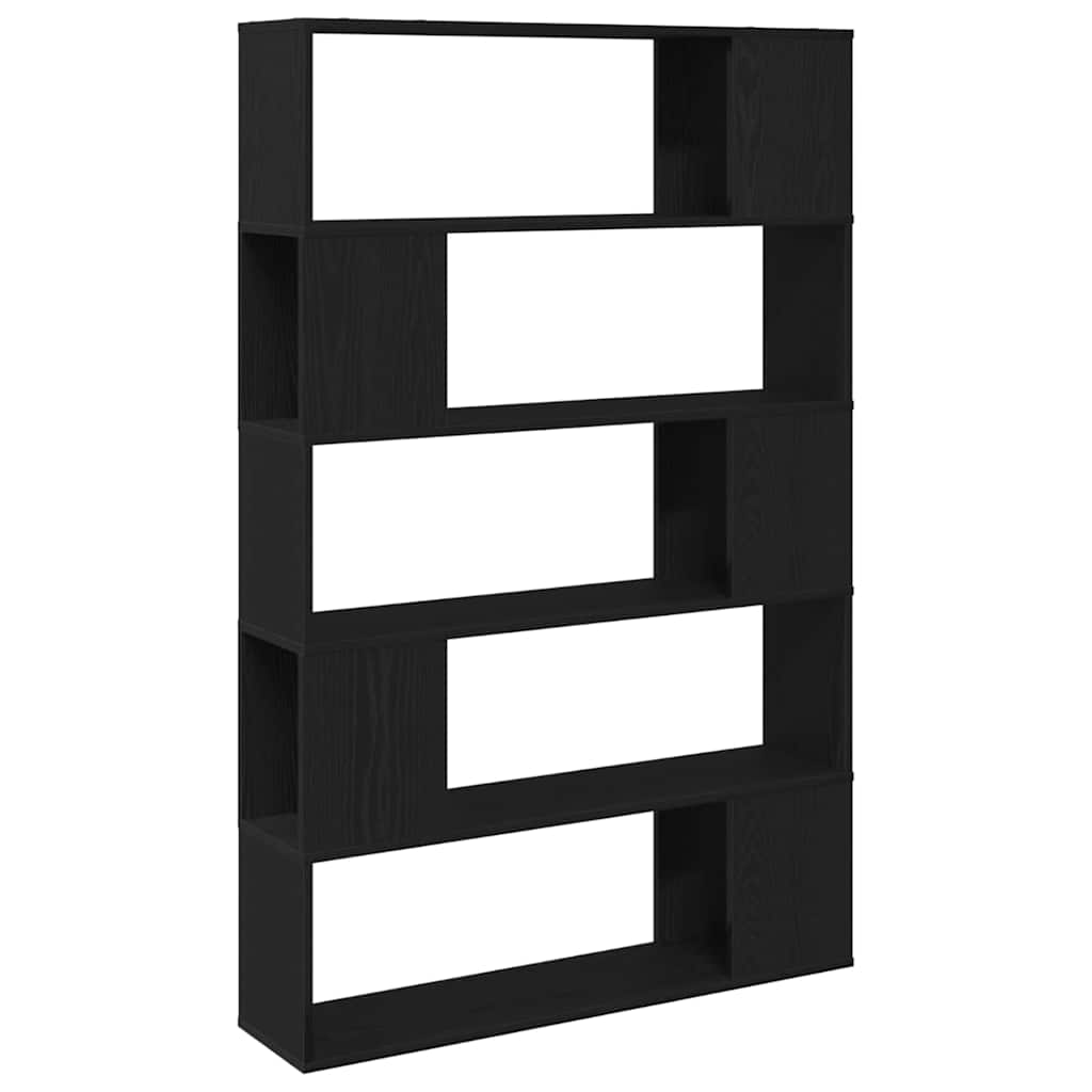Tv-meubelset Zwart Eiken 100 x 24 x 155 cm Bewerkt hout is nu te koop bij PeponiXL, paradijselijk wonen!