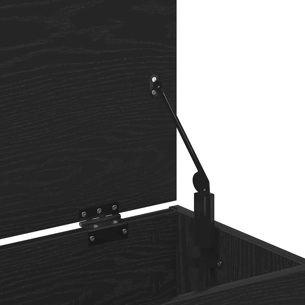 Schoenenbank met plank Zwart Eiken 60 x 30 x 45 cm Bewerkt hout is nu te koop bij PeponiXL, paradijselijk wonen!