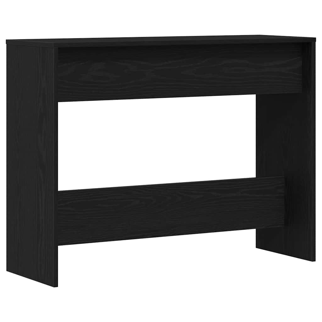 Wandtafel Zwart Eiken 100 x 35 x 76,5 cm Bewerkt hout is nu te koop bij PeponiXL, paradijselijk wonen!