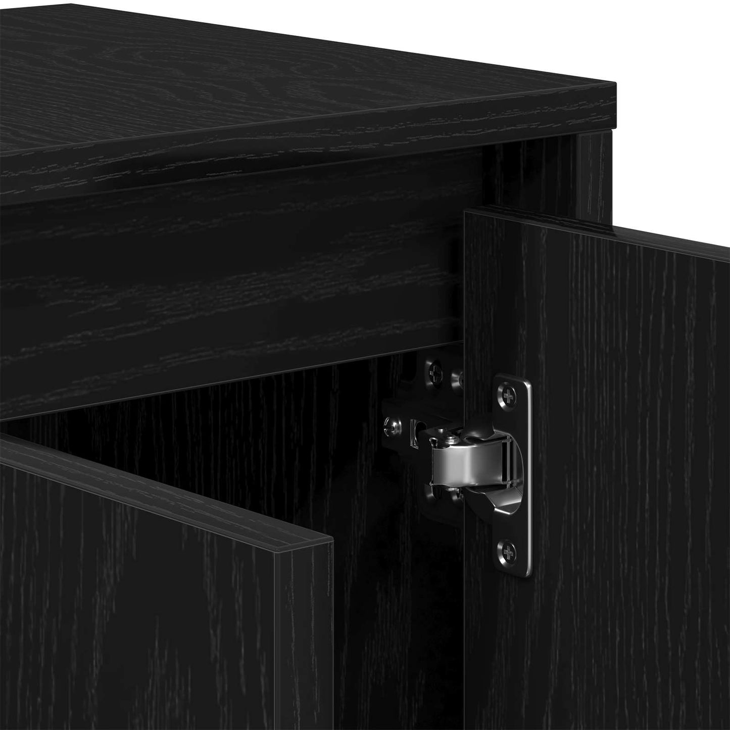 TV-kast Zwart Eiken 120 x 30 x 40,5 cm Bewerkt hout is nu te koop bij PeponiXL, paradijselijk wonen!