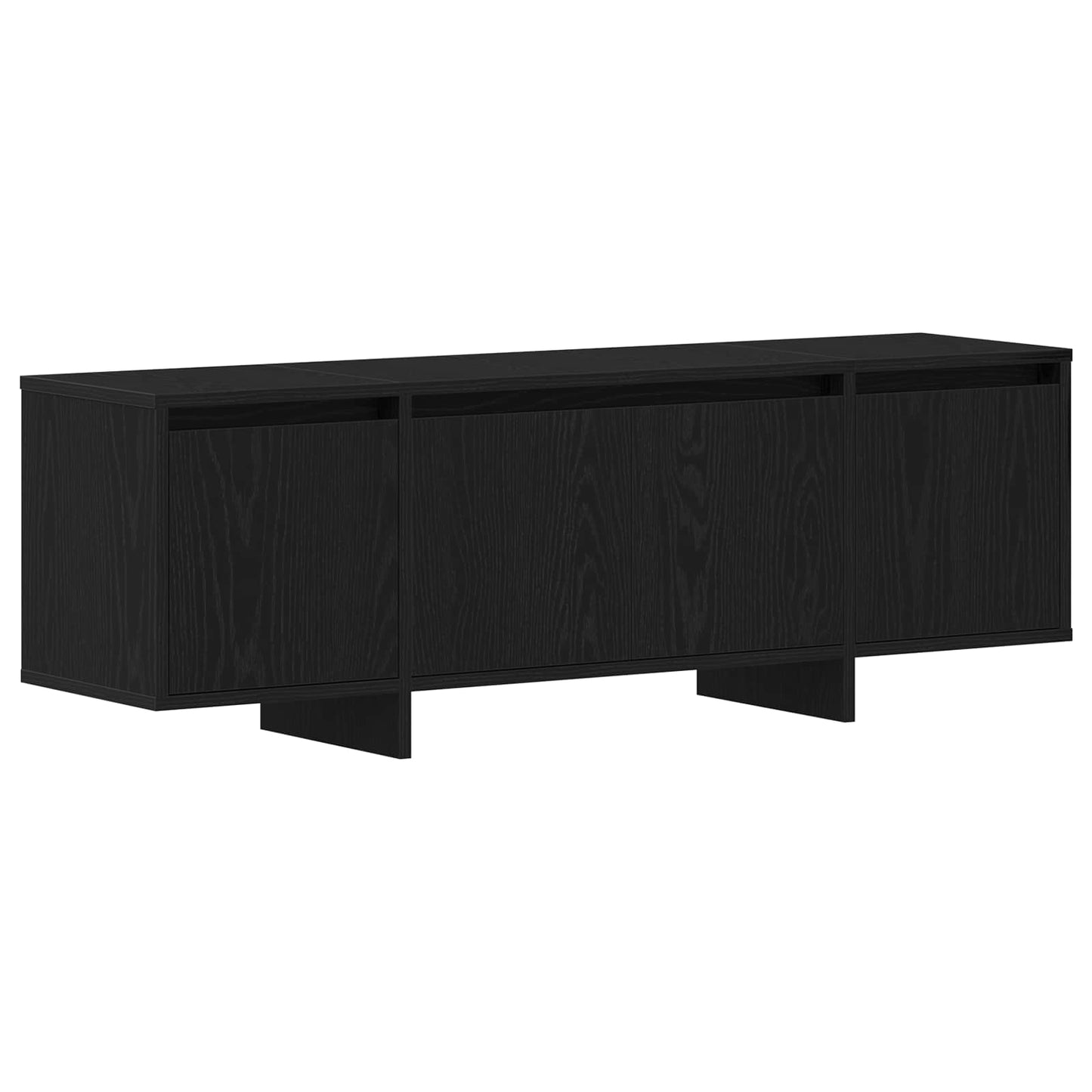 TV-kast Zwart Eiken 120 x 30 x 40,5 cm Bewerkt hout is nu te koop bij PeponiXL, paradijselijk wonen!