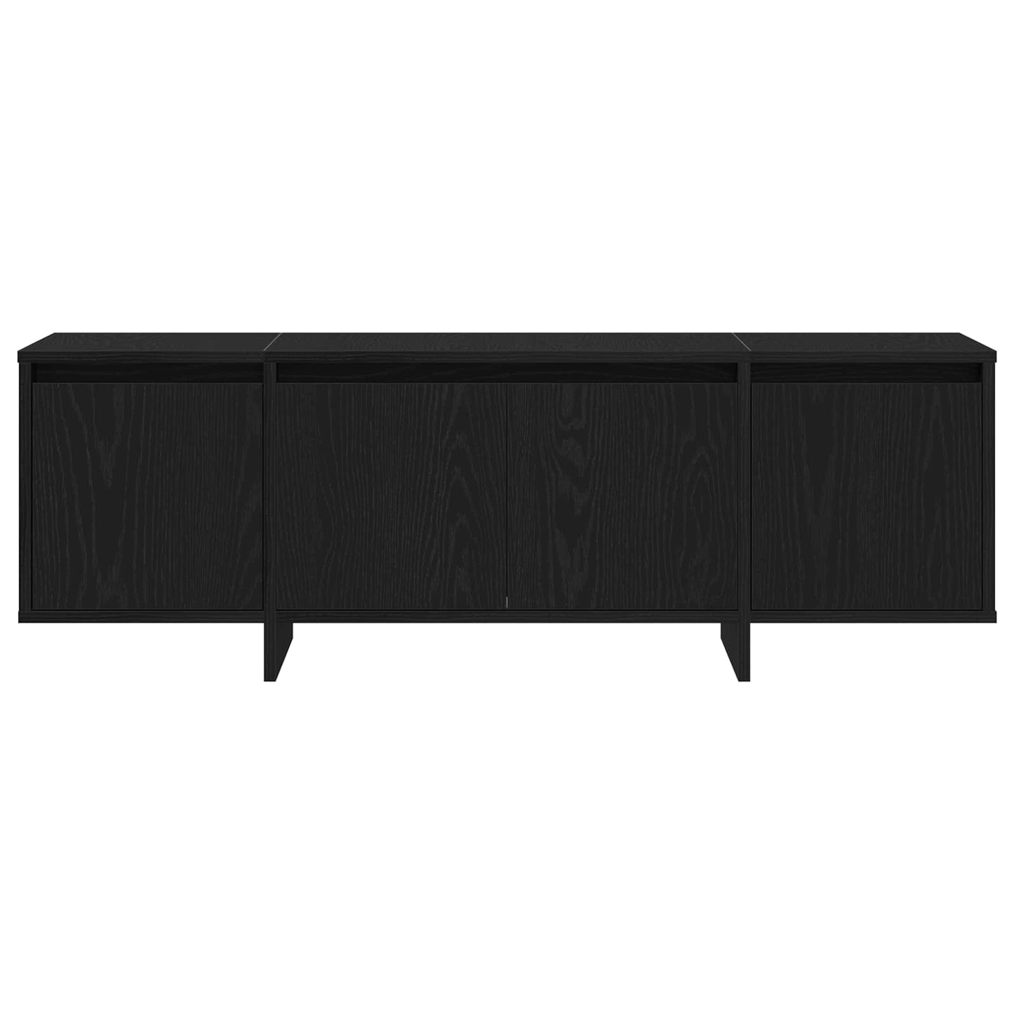 TV-kast Zwart Eiken 120 x 30 x 40,5 cm Bewerkt hout is nu te koop bij PeponiXL, paradijselijk wonen!