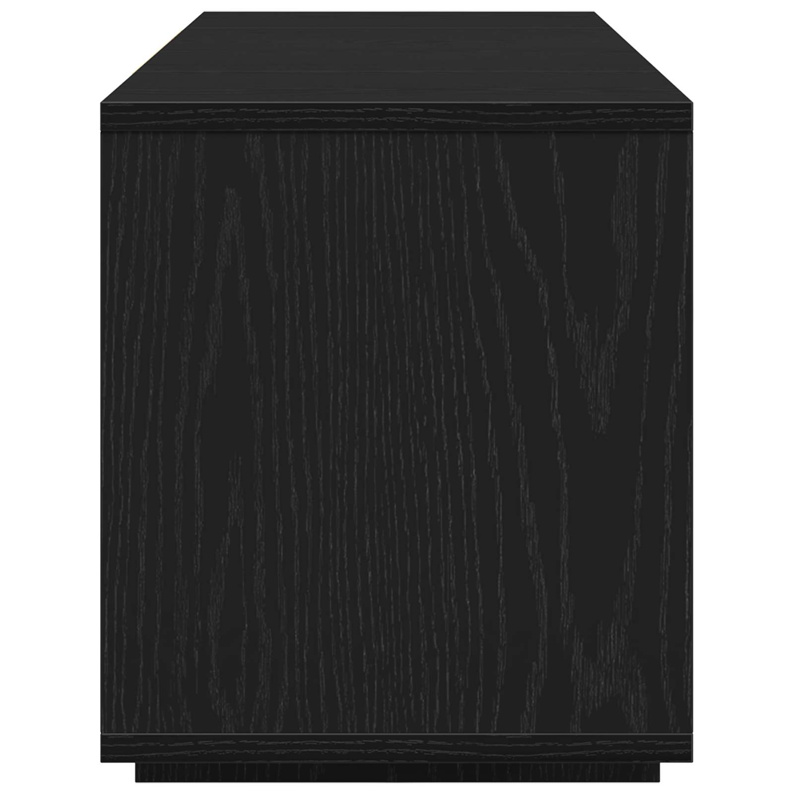 TV-kast Zwart Eiken 120 x 30 x 40,5 cm Bewerkt hout is nu te koop bij PeponiXL, paradijselijk wonen!