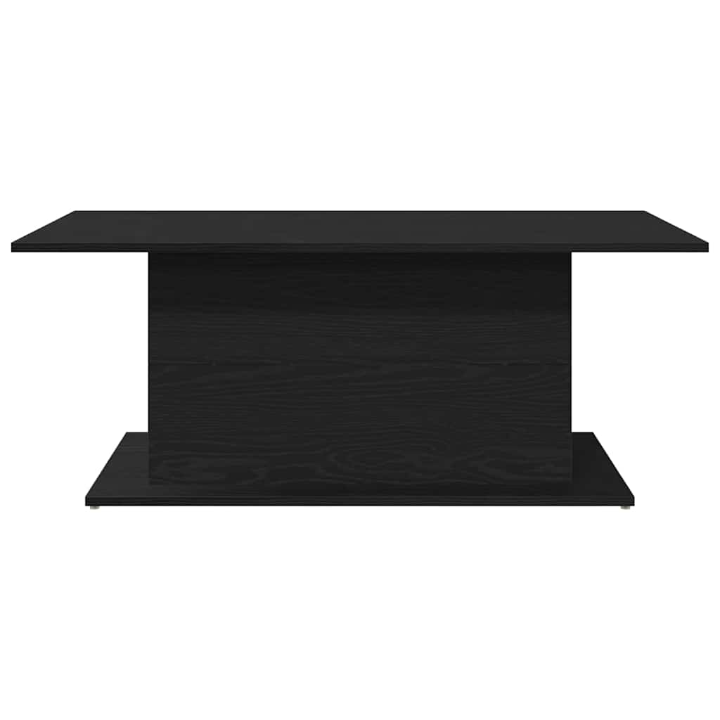 Salontafel Zwart Eiken 102 x 55,5 x 40 cm Bewerkt hout is nu te koop bij PeponiXL, paradijselijk wonen!