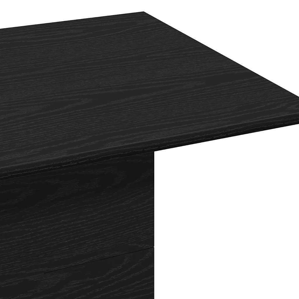Salontafel Zwart Eiken 55,5 x 55,5 x 40 cm Bewerkt hout is nu te koop bij PeponiXL, paradijselijk wonen!