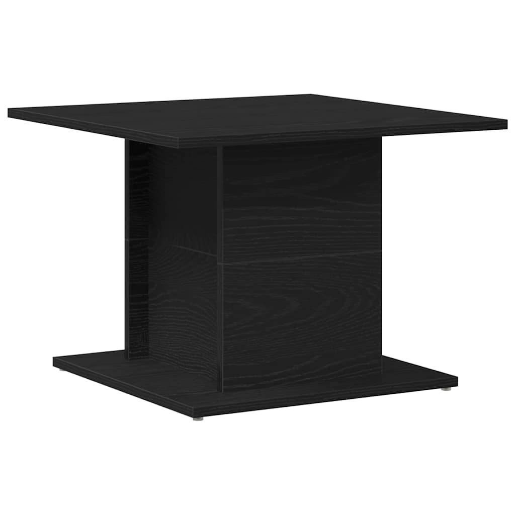 Salontafel Zwart Eiken 55,5 x 55,5 x 40 cm Bewerkt hout is nu te koop bij PeponiXL, paradijselijk wonen!