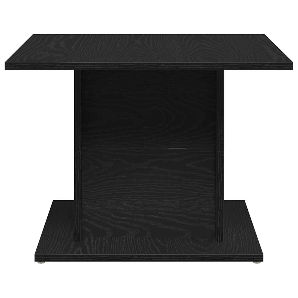 Salontafel Zwart Eiken 55,5 x 55,5 x 40 cm Bewerkt hout is nu te koop bij PeponiXL, paradijselijk wonen!