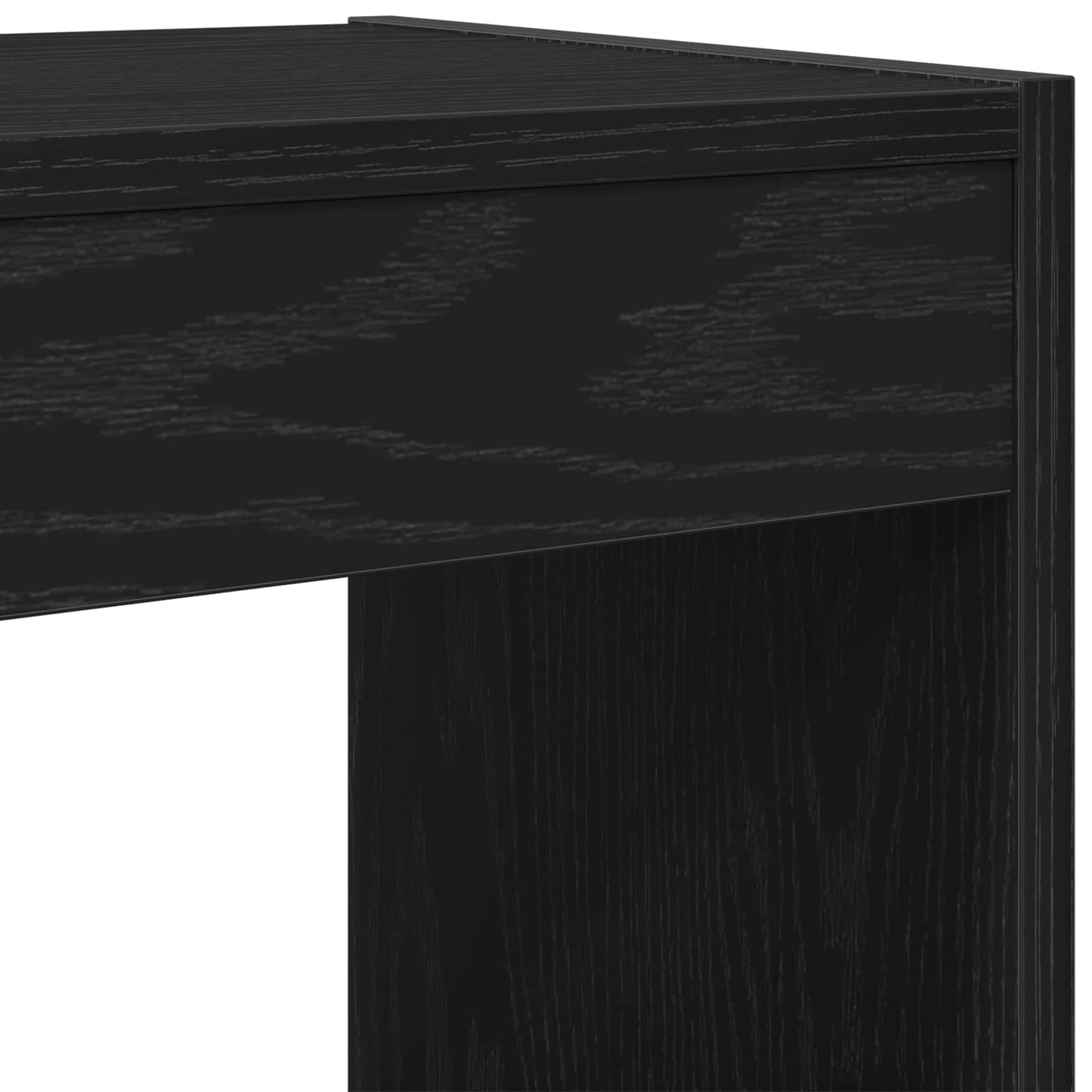 Boekenkast Zwart Eiken 40 x 30 x 198 cm Bewerkt hout is nu te koop bij PeponiXL, paradijselijk wonen!