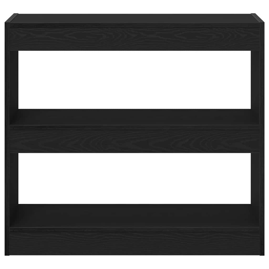 Boekenkast 2 pcs Zwart Eiken 80 x 30 x 72 cm Bewerkt hout is nu te koop bij PeponiXL, paradijselijk wonen!