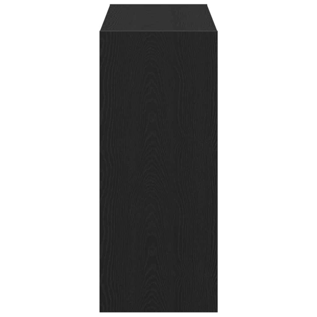 Boekenkast 2 pcs Zwart Eiken 80 x 30 x 72 cm Bewerkt hout is nu te koop bij PeponiXL, paradijselijk wonen!