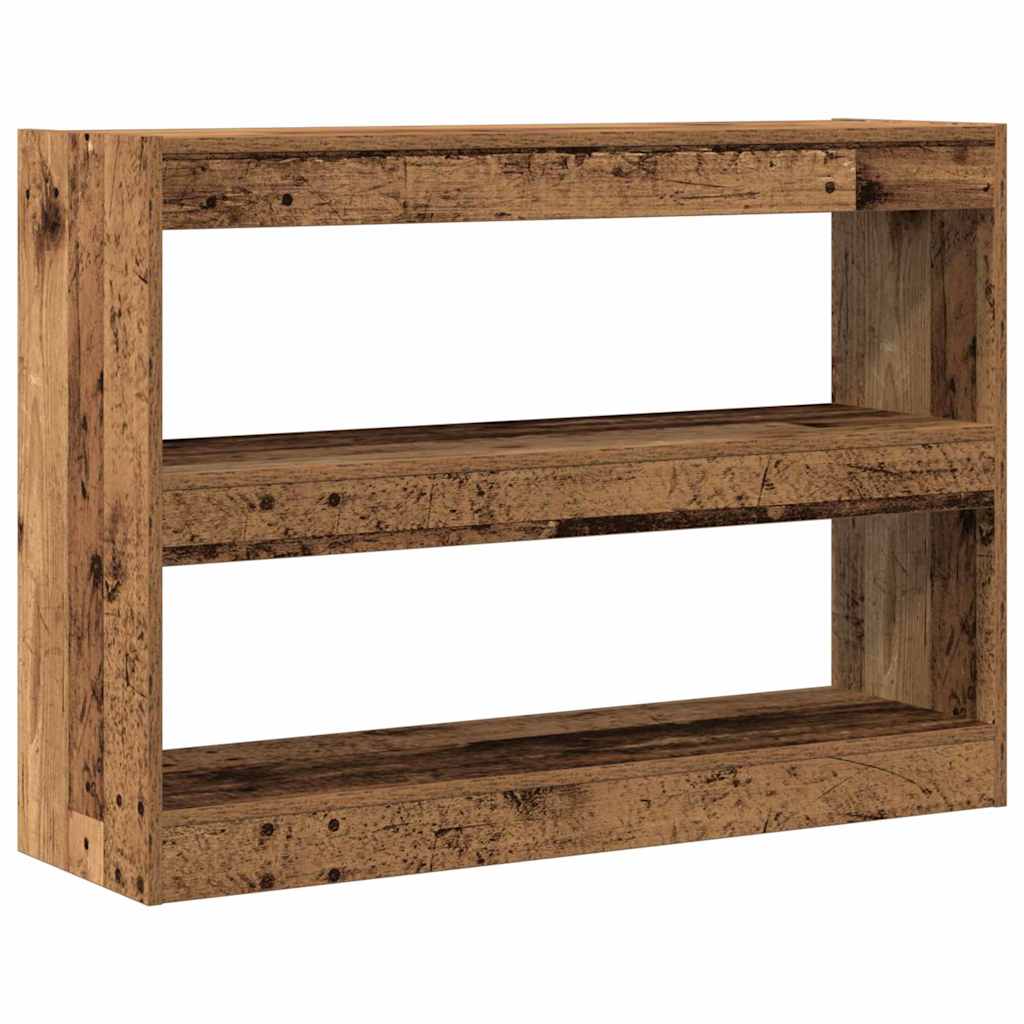 Boekenkast Oud hout 100 x 30 x 72 cm Bewerkt hout is nu te koop bij PeponiXL, paradijselijk wonen!