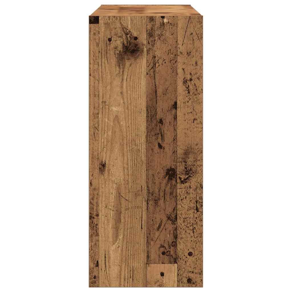 Boekenkast Oud hout 100 x 30 x 72 cm Bewerkt hout is nu te koop bij PeponiXL, paradijselijk wonen!