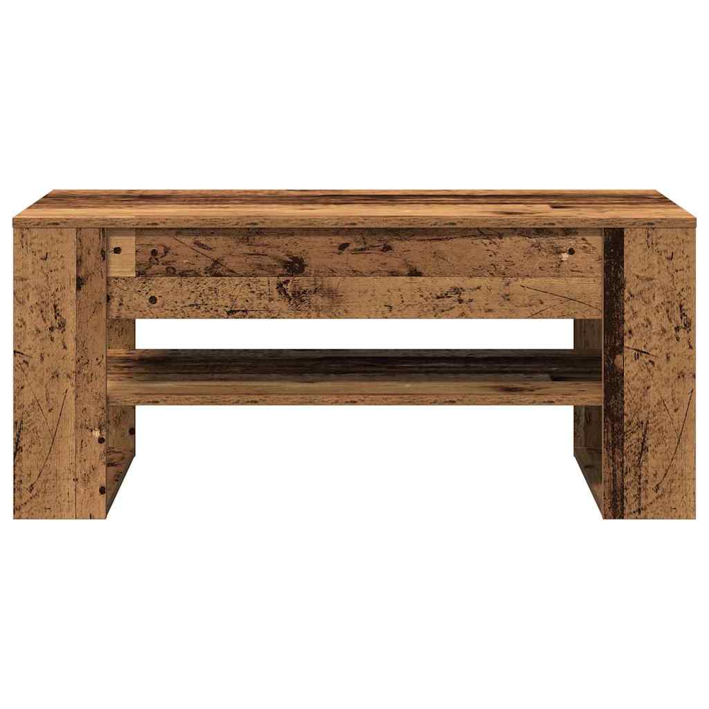 Salontafel Oud Hout 102 x 55 x 45 cm Bewerkt hout is nu te koop bij PeponiXL, paradijselijk wonen!