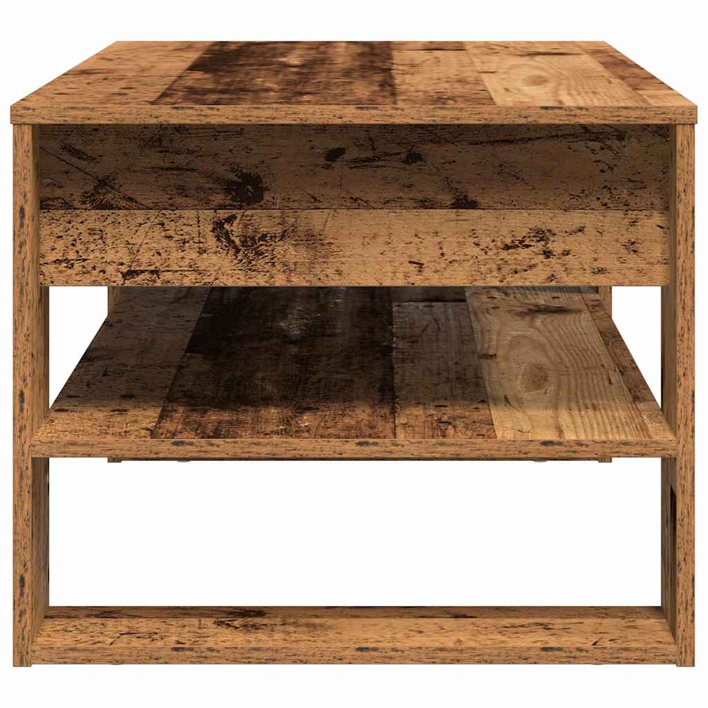 Salontafel Oud Hout 102 x 55 x 45 cm Bewerkt hout is nu te koop bij PeponiXL, paradijselijk wonen!
